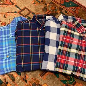Lot of 4 J. Crew Oxford Shirts